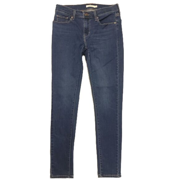 Levi's Denim - Levis Curvy Skinny Womens 29 (29X29) Jeans Mid Rise Stretch Blue Denim